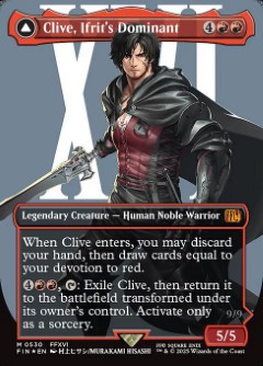 Clive, Ifrit's Dominant // Ifrit, Warden of Inferno Final Fantasy Character Card